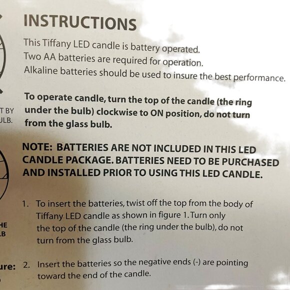 Wireless Tiffany Candles With 8 Hr Auto Timer By Brite Star LED Last All Seaspm - Picture 6 of 8